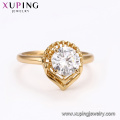 64635 xuping 18k plaqué or classique Royal Design bague de fiançailles ensemble de bijoux pour les femmes